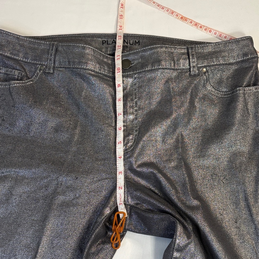 Chico's Platinum Silver Jeans - Picture 4 of 5